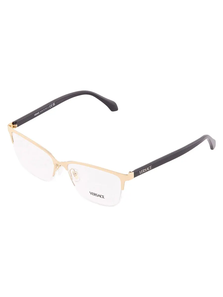 Очки для женщин Versace Demo Cat Eye VE1304 1002 54, золотой/черный — 3