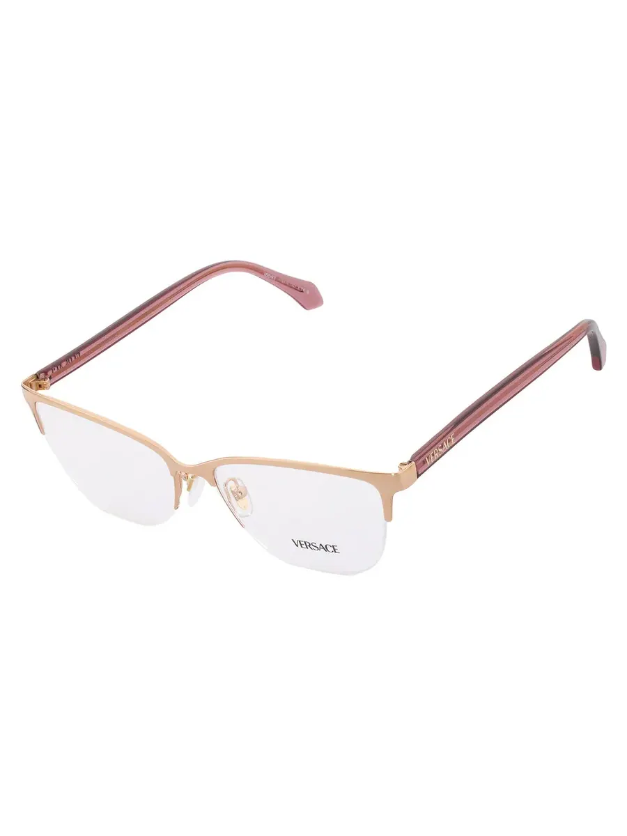 Очки для женщин Versace Demo Cat Eye VE1304 1412 54, розовое/золото — 3