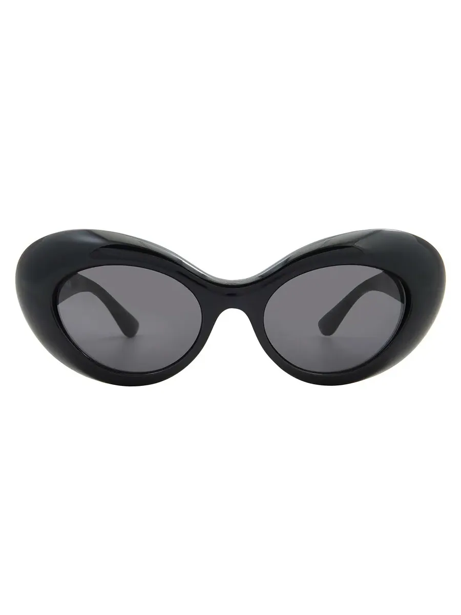 Солнцезащитные очки женские Versace Grey Cat Eye VE4456U GB1/87 52