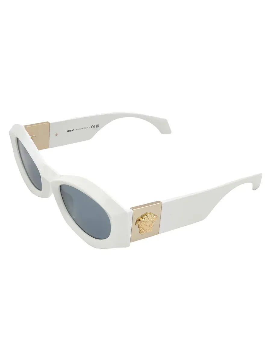 Очки для женщин Versace Grey Irregular VE4466U 546280 54 — изображение 4 из 5, белый