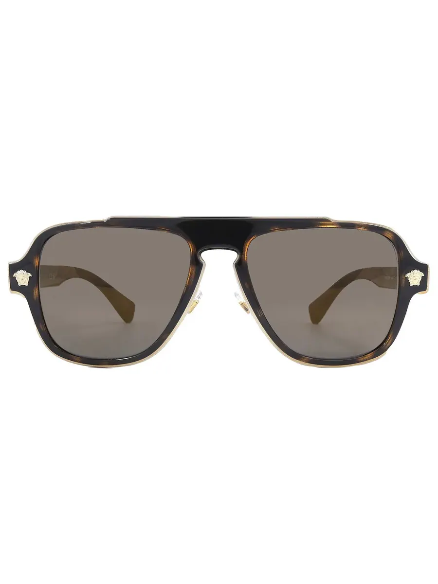 Мужские солнцезащитные очки Versace Grey Navigator VE2199 12524T 56