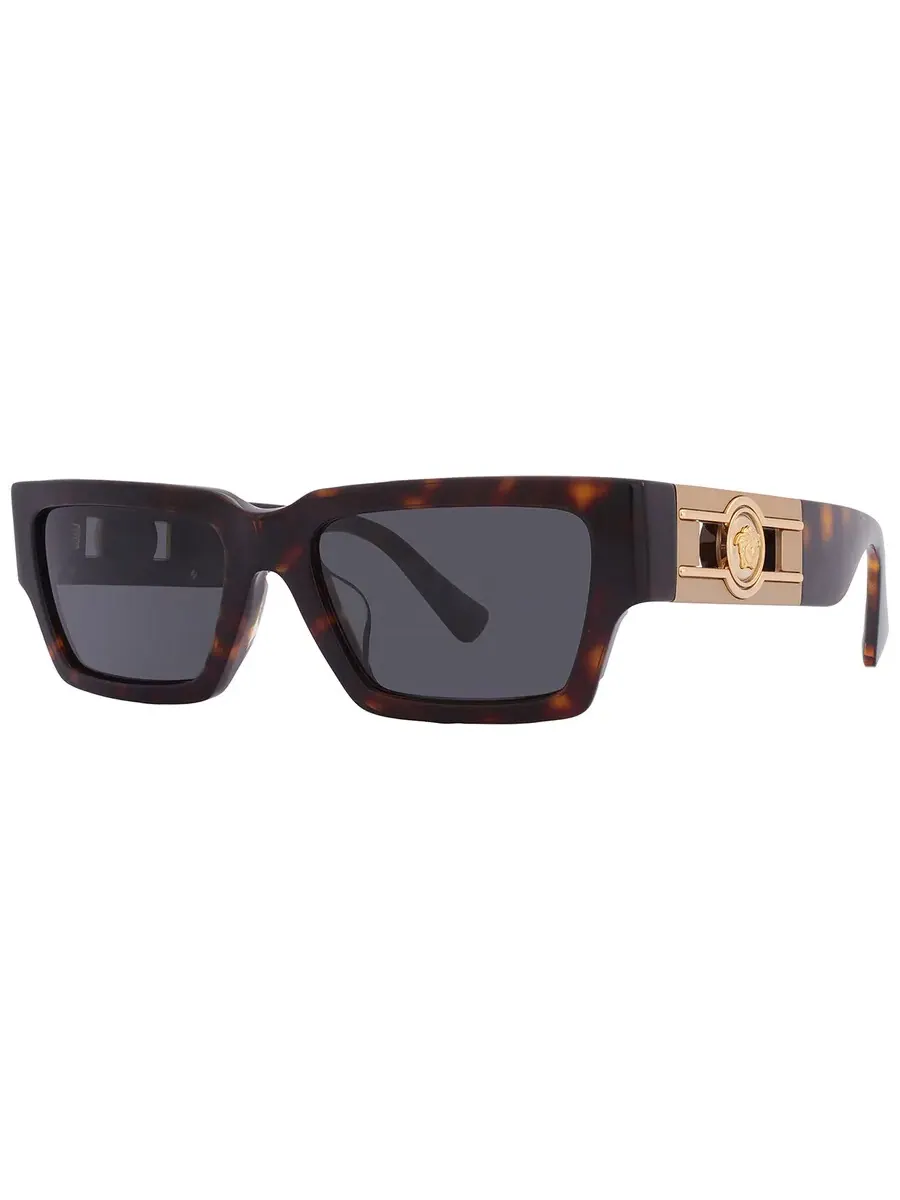 Серые прямоугольные мужские солнцезащитные очки Versace VE4459F 108/87 54 — изображение 3 из 6, серый