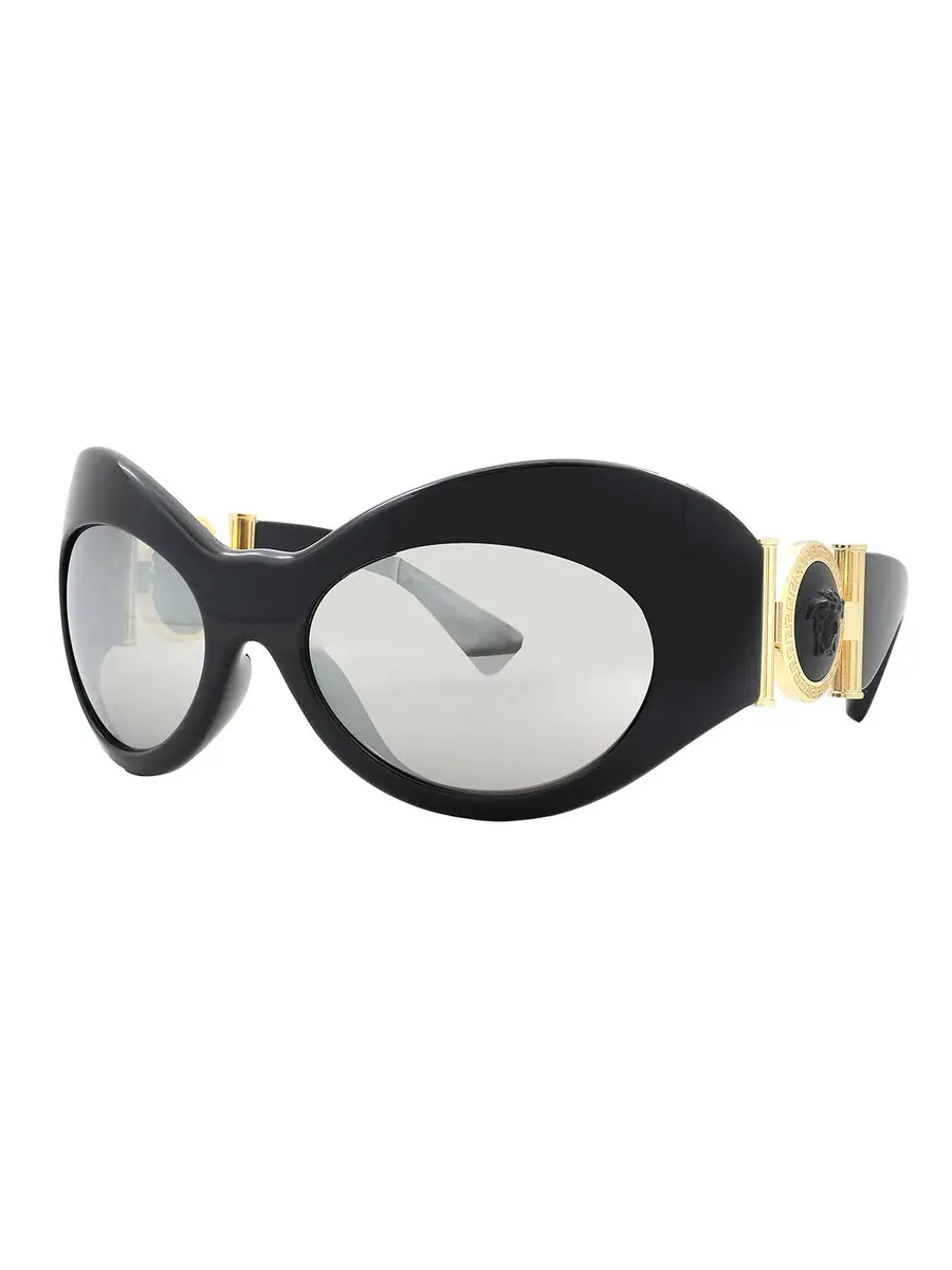 Солнцезащитные очки женские Versace Light Grey Irregular VE4462 GB1/6G 58 — изображение 3 из 6, серый