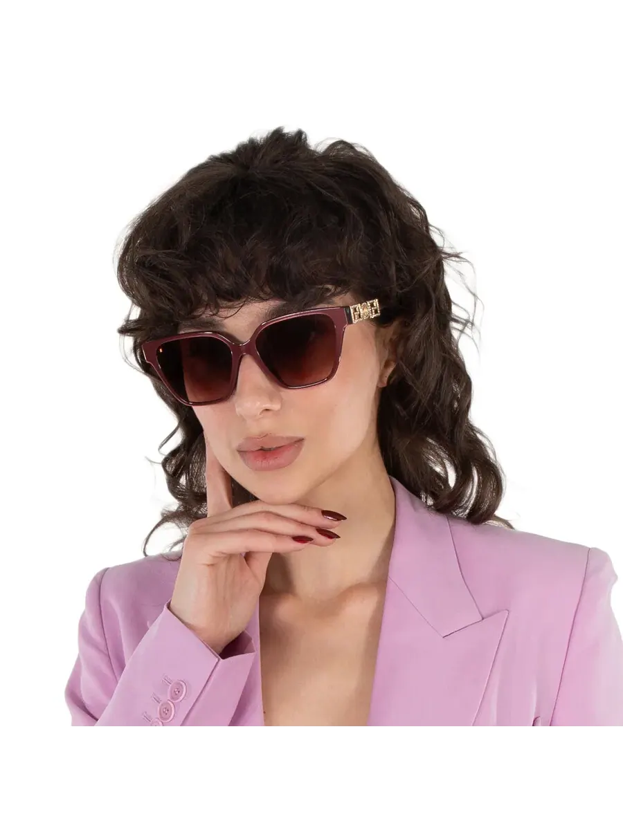 Женские солнцезащитные очки Versace Pink Gradient Butterfly VE4471BF 54755M 56 — изображение 2 из 6, розовый