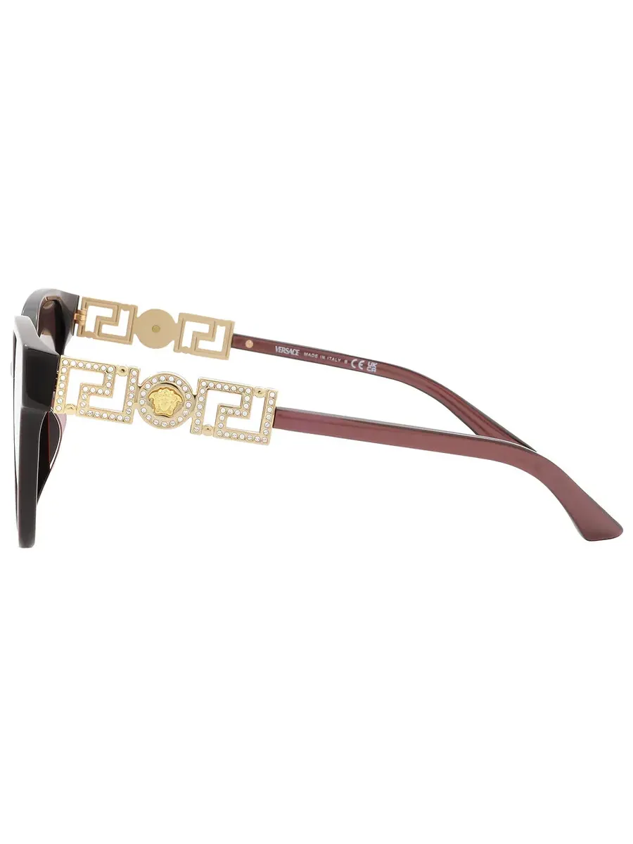 Женские солнцезащитные очки Versace Pink Gradient Butterfly VE4471BF 54755M 56 — изображение 4 из 6, розовый