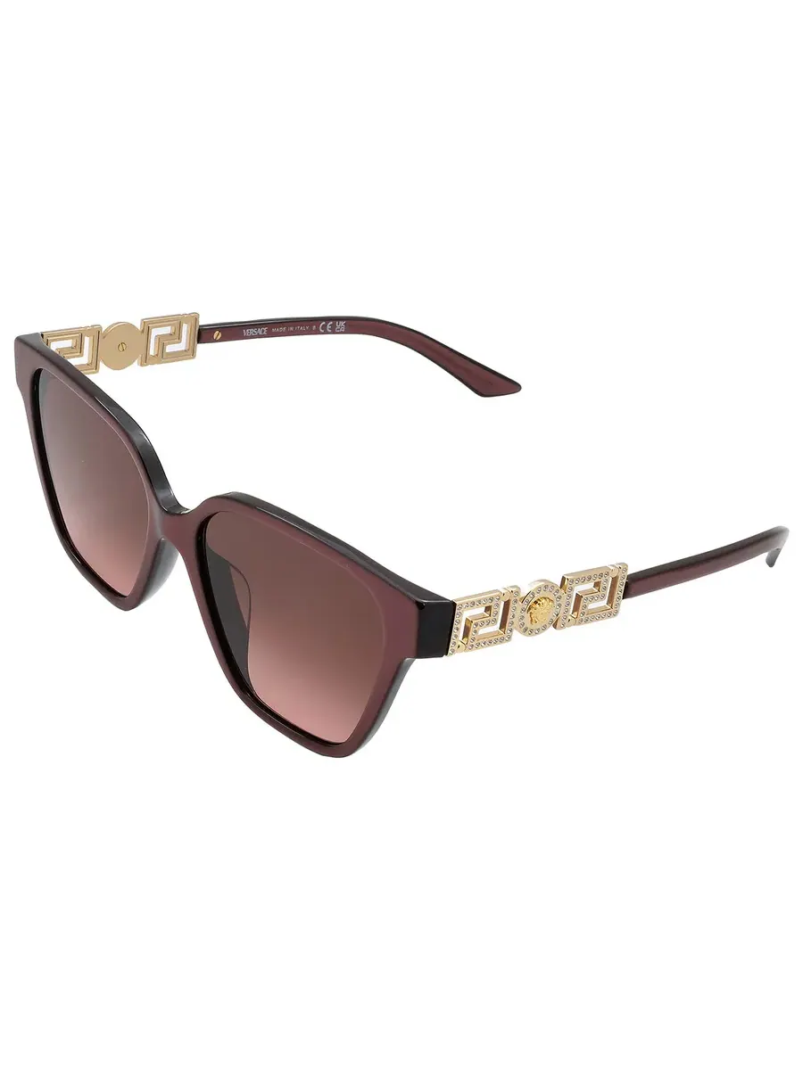 Женские солнцезащитные очки Versace Pink Gradient Butterfly VE4471BF 54755M 56 — изображение 5 из 6, розовый