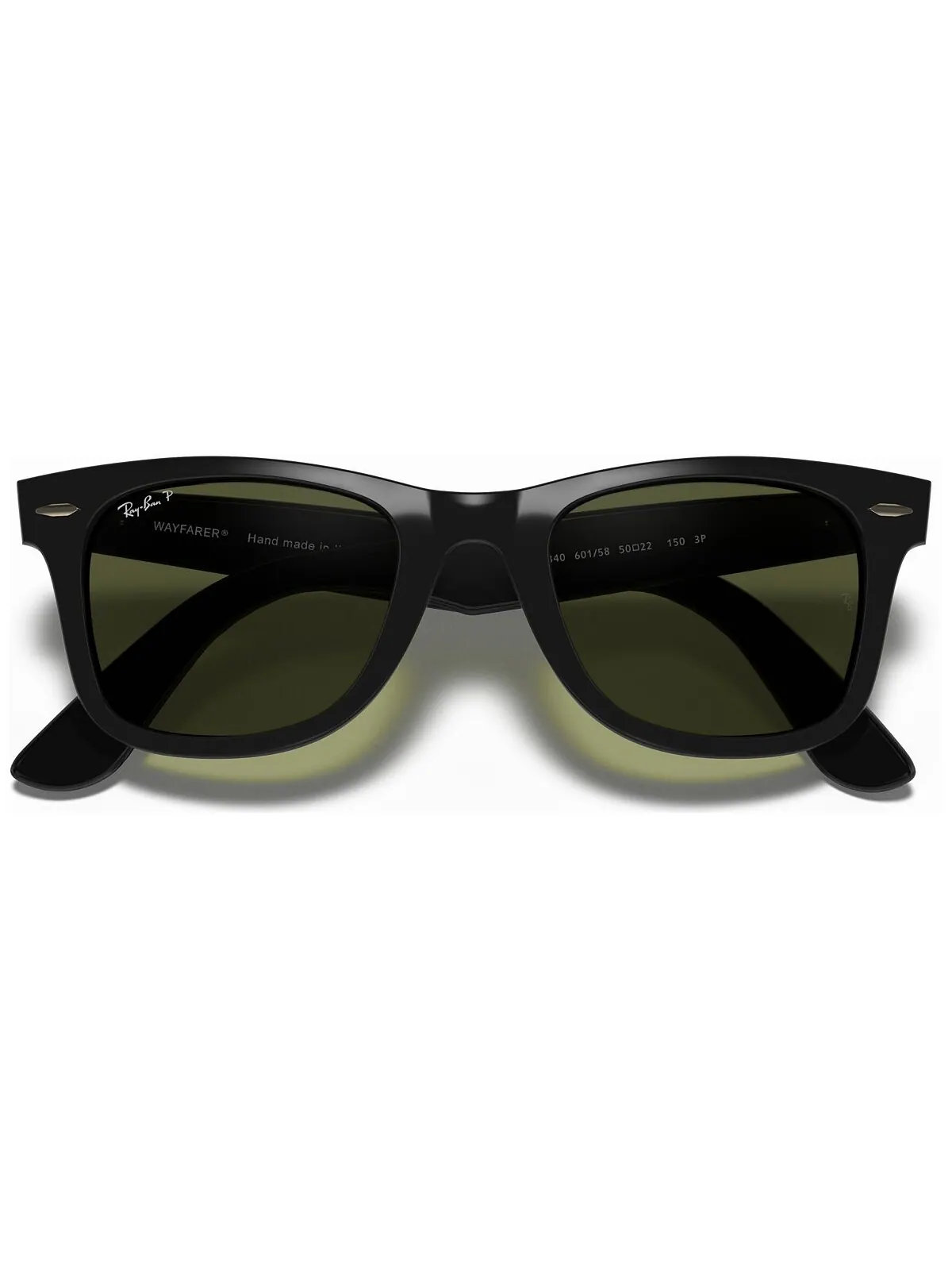 Поляризованные солнцезащитные очки унисекс RAY-BAN Wayfarer Ease RB4340 — изображение 5 из 6, черный/зеленый