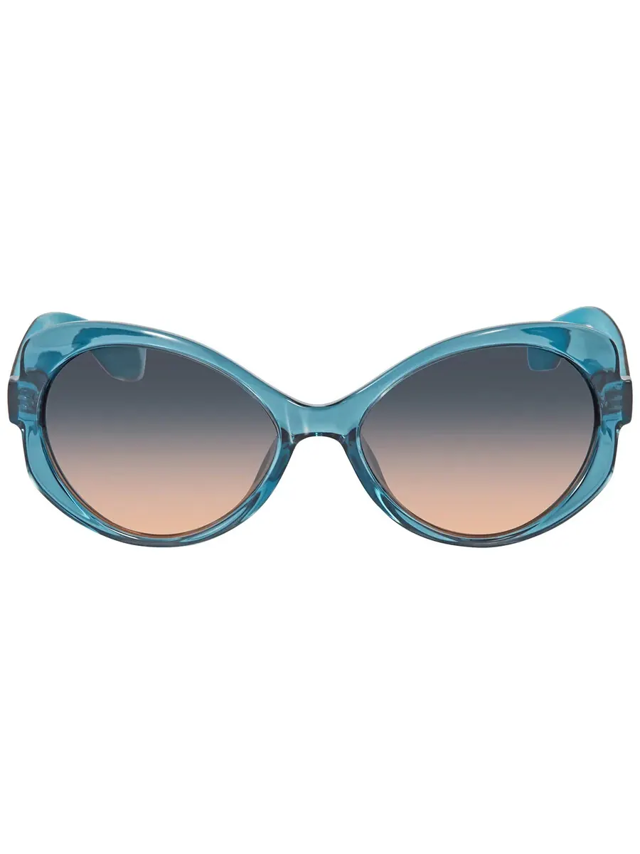 Женские солнцезащитные очки Adidas Gradient Blue Butterfly OR0020 87W 56 — изображение 2 из 3, бирюзовый