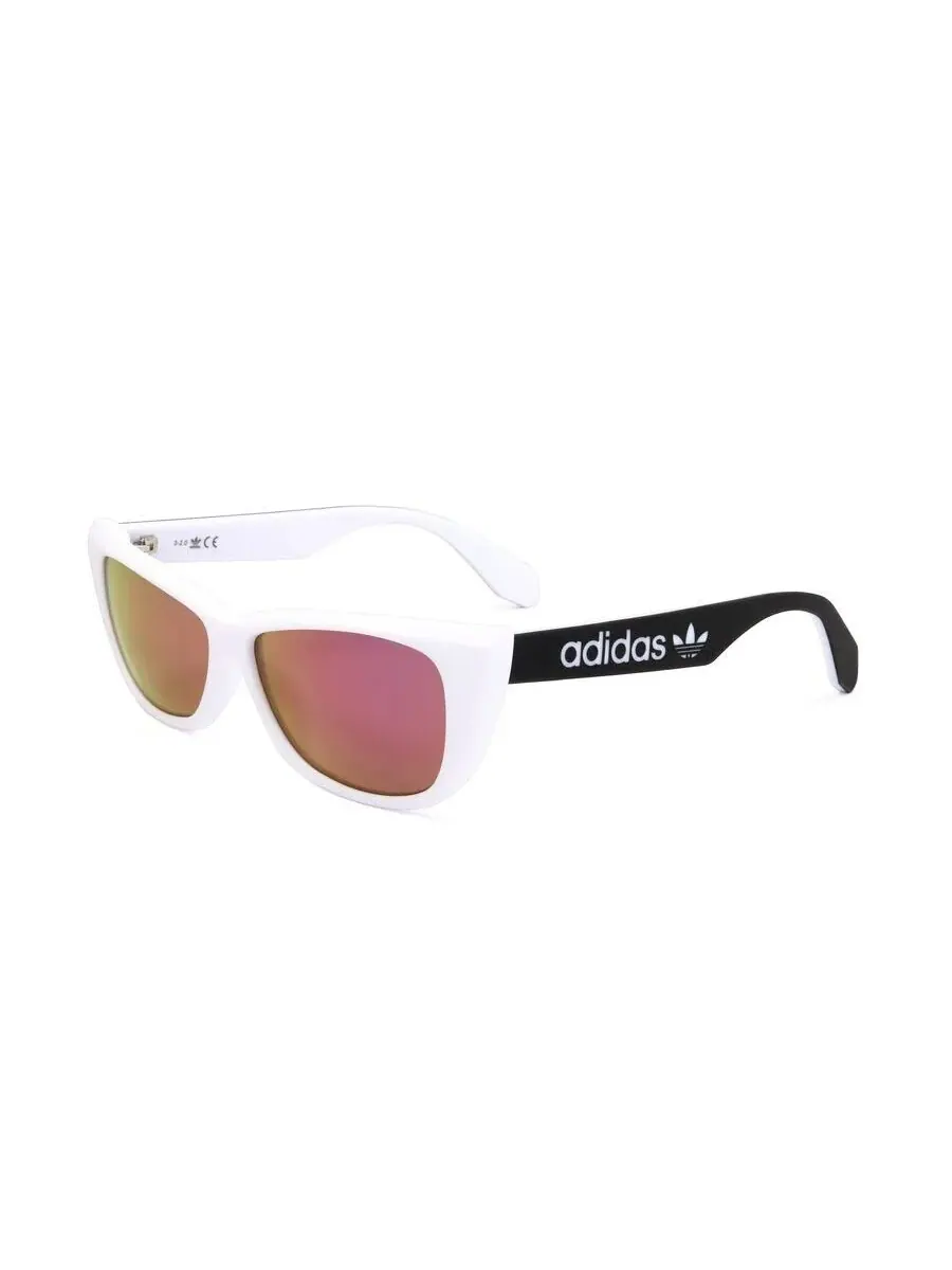 Женские солнцезащитные очки Adidas "Кошачий глаз" белого цвета OR0027-56X-2 — изображение 2 из 3, мульти