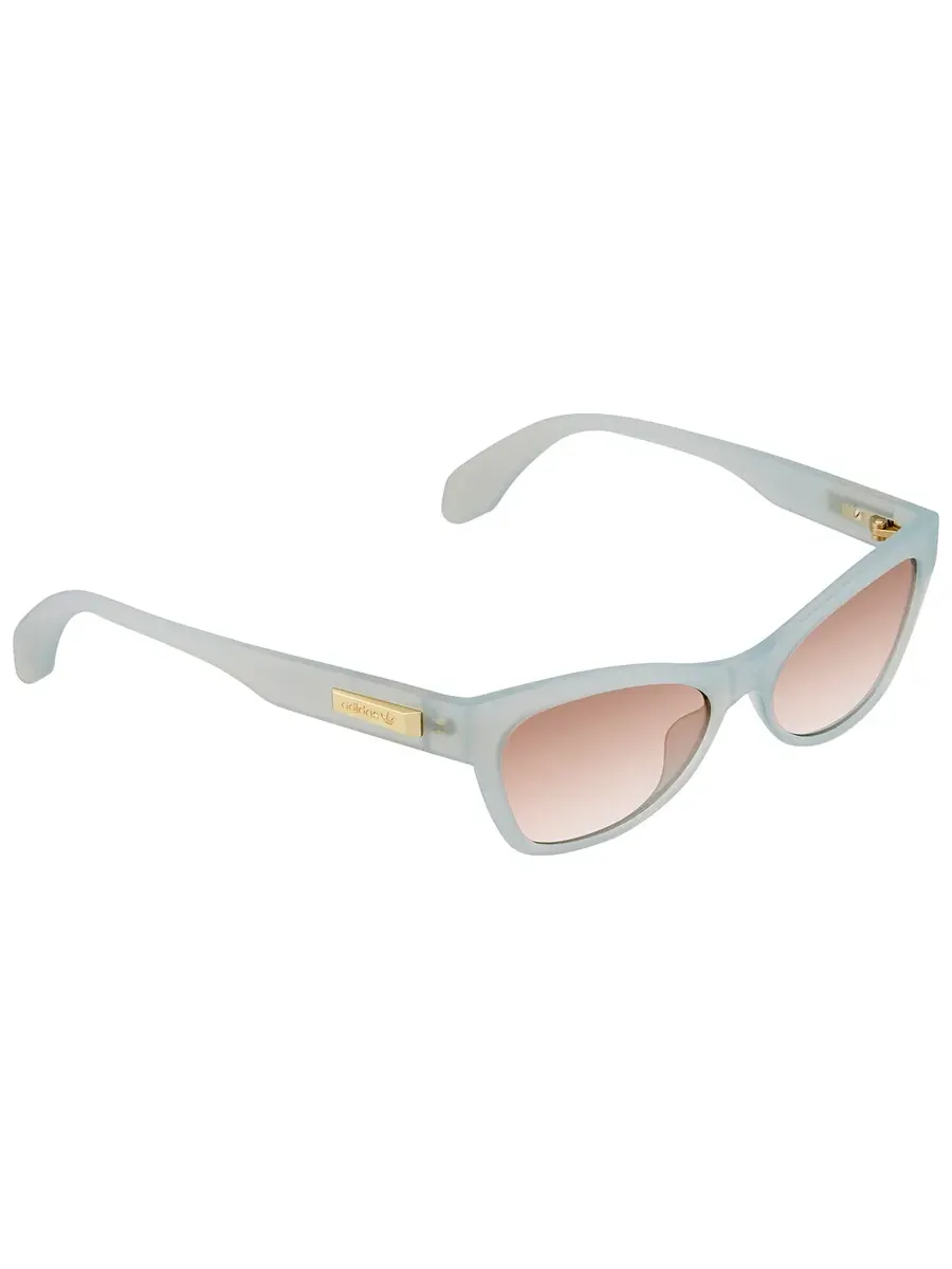 Женские солнцезащитные очки Adidas Originals Brown Mirror Cat Eye OR0010 85G 54 — изображение 2 из 3, светлый синий