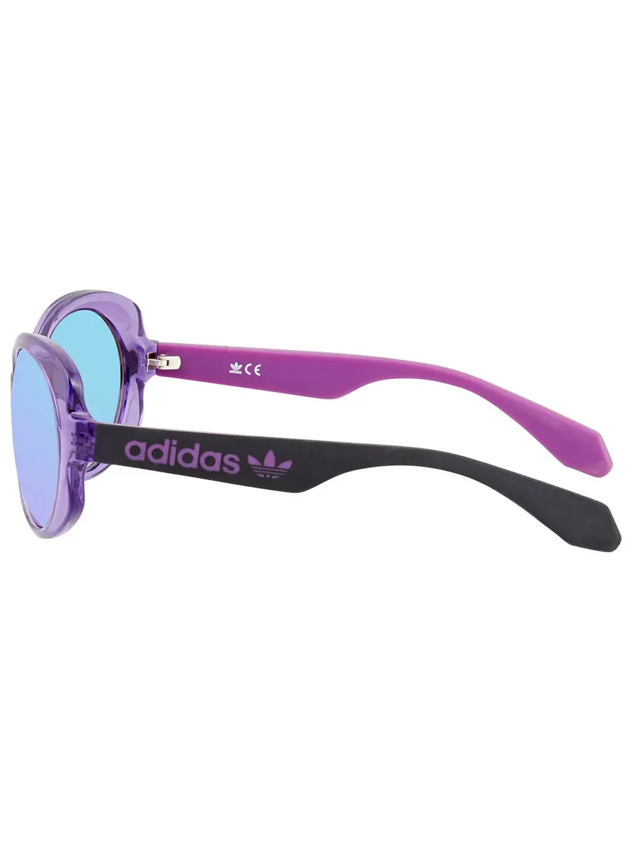 Солнцезащитные очки женские Adidas Originals Violet Gradient/Mirror Butterfly OR0020 78Z 56 — изображение 3 из 3, голубой