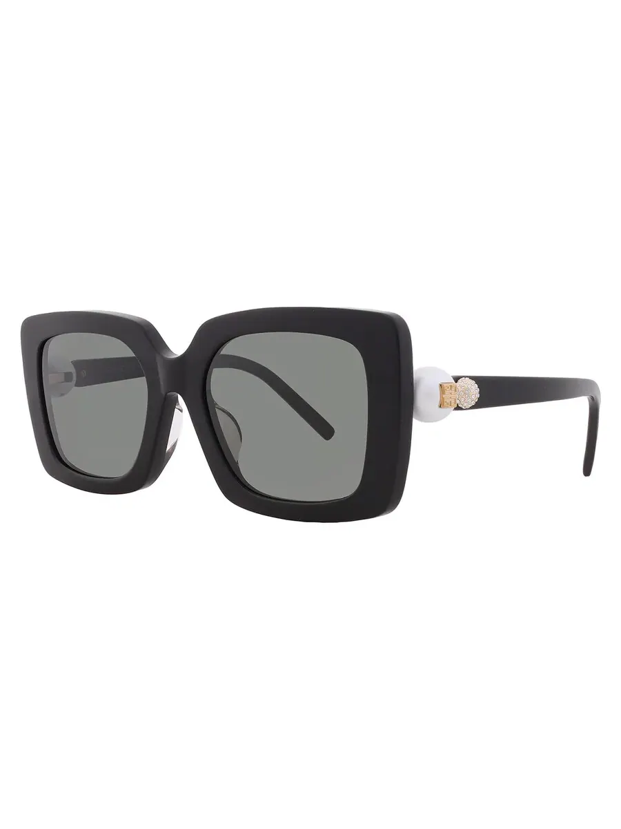 Женские солнцезащитные очки Givenchy Grey Square GV40071F 01N 54 — изображение 2 из 4, черный