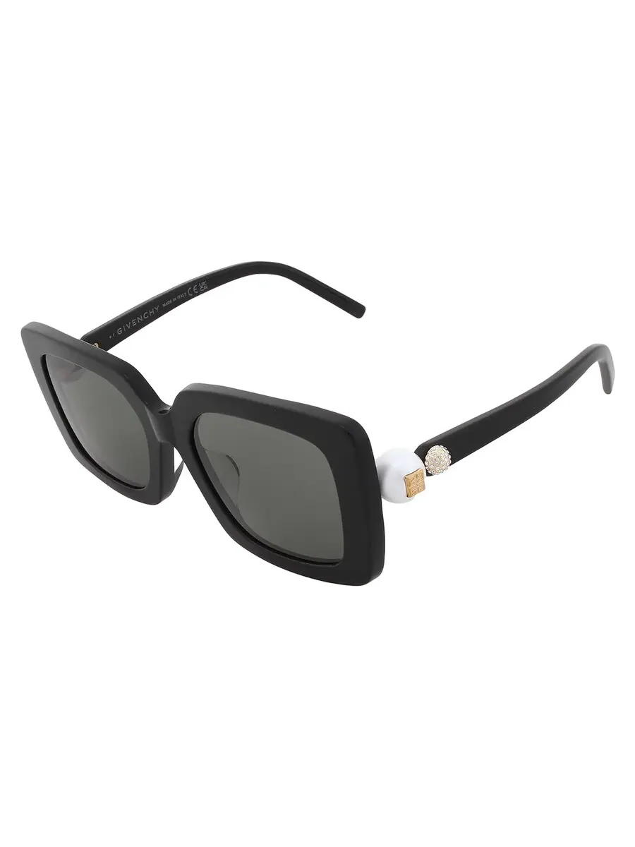 Женские солнцезащитные очки Givenchy Grey Square GV40071F 01N 54 — изображение 3 из 4, черный