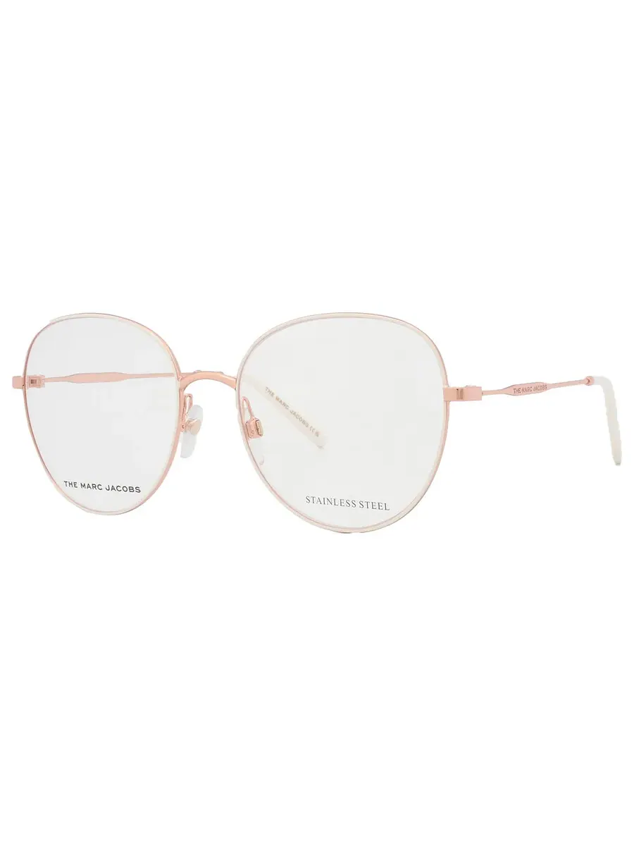 Женские очки Marc Jacobs Demo Oval MARC 590 0Y3R 54, золото/слоновая кость — 3