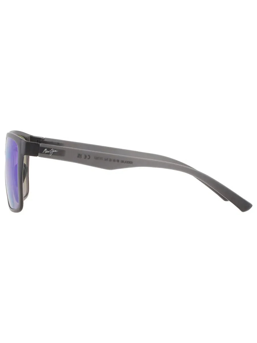 Maui Jim Honokalani Голубые прямоугольные мужские солнцезащитные очки Hawaii B455-14 57 — изображение 5 из 5, серый