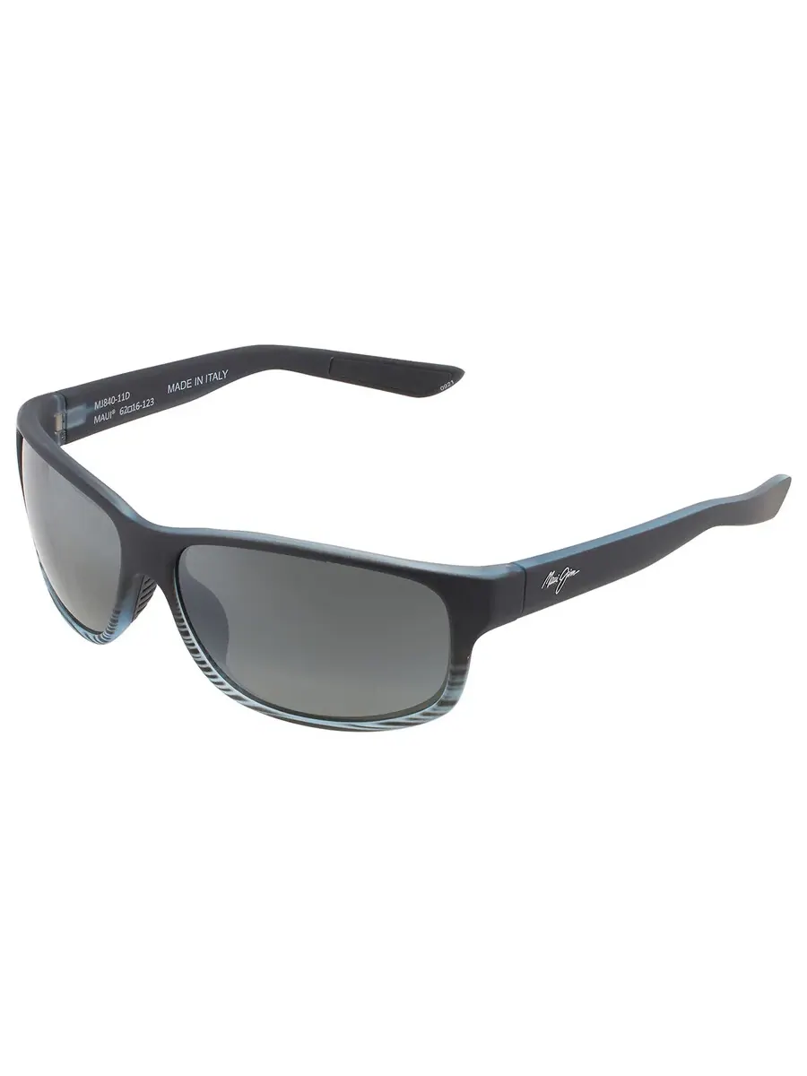 Солнцезащитные очки Maui Jim Kaiwi Channel Neutral Grey Wrap унисекс 840-11D 62 — изображение 4 из 5, серый черный