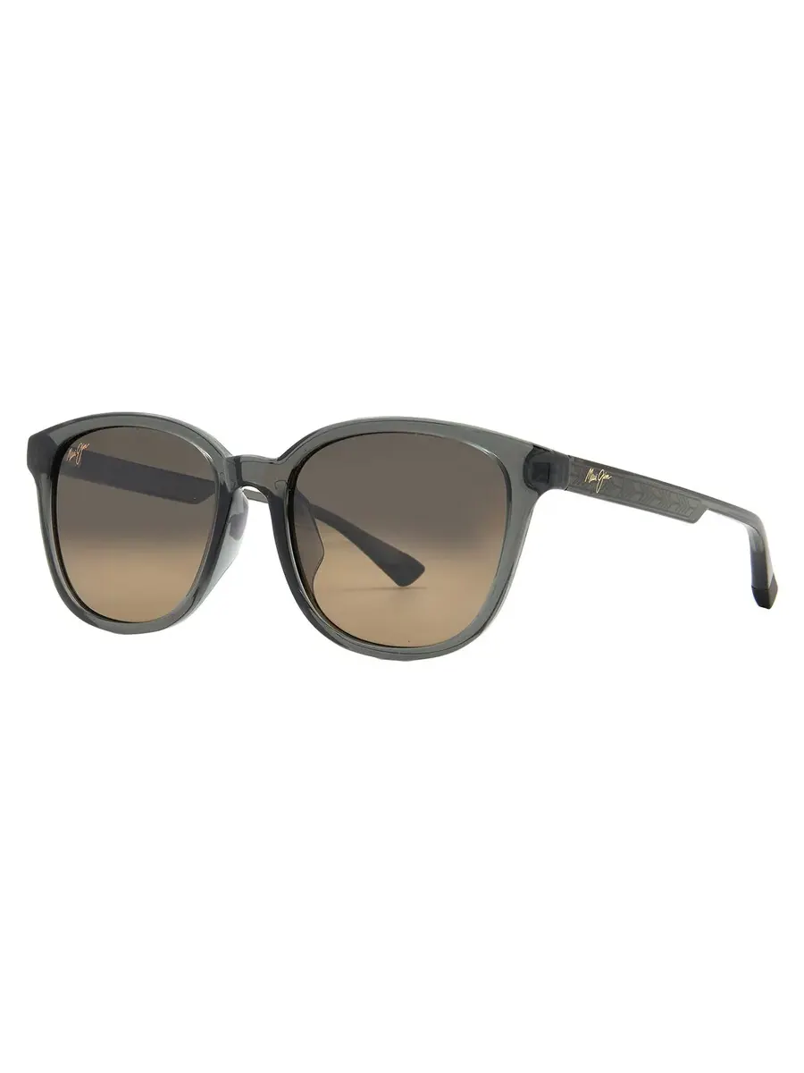 Солнцезащитные очки Maui Jim Ku'ikahi HCL Bronze Oval унисекс HS647-14 55 — изображение 2 из 4, прозрачный темный серый