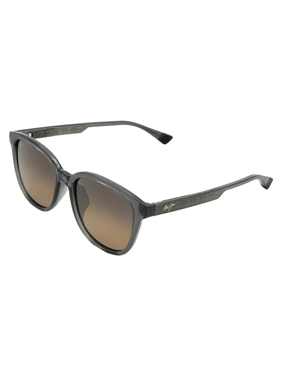 Солнцезащитные очки Maui Jim Ku'ikahi HCL Bronze Oval унисекс HS647-14 55 — изображение 4 из 4, прозрачный темный серый