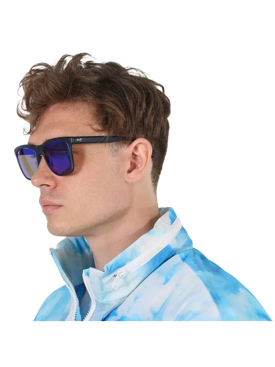 Солнцезащитные очки Maui Jim Pehu Blue Hawaii Square унисекс B602-03 55 — изображение 2 из 5, темно-синий