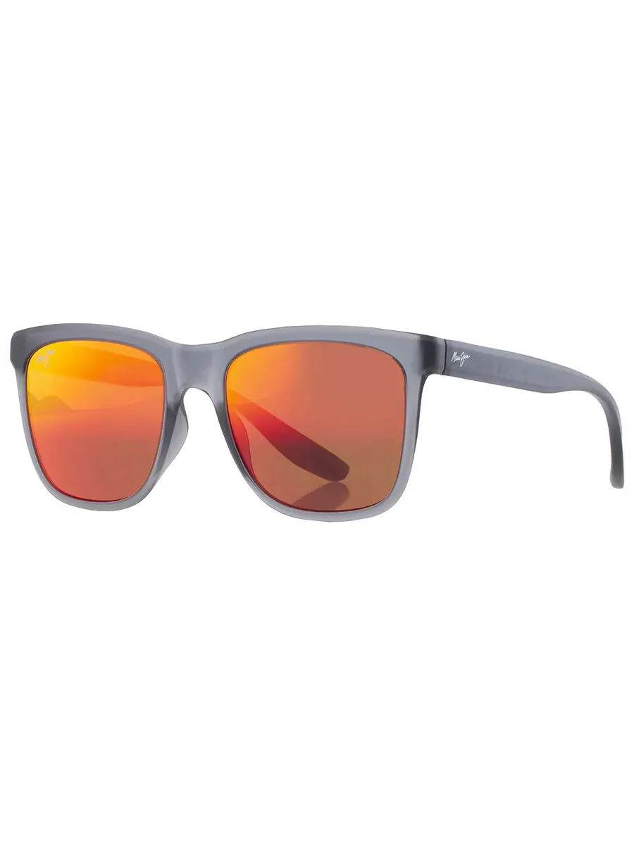 Солнцезащитные очки унисекс Maui Jim Pehu Hawaii Lava Square RM602-14 55 — изображение 3 из 5, серый