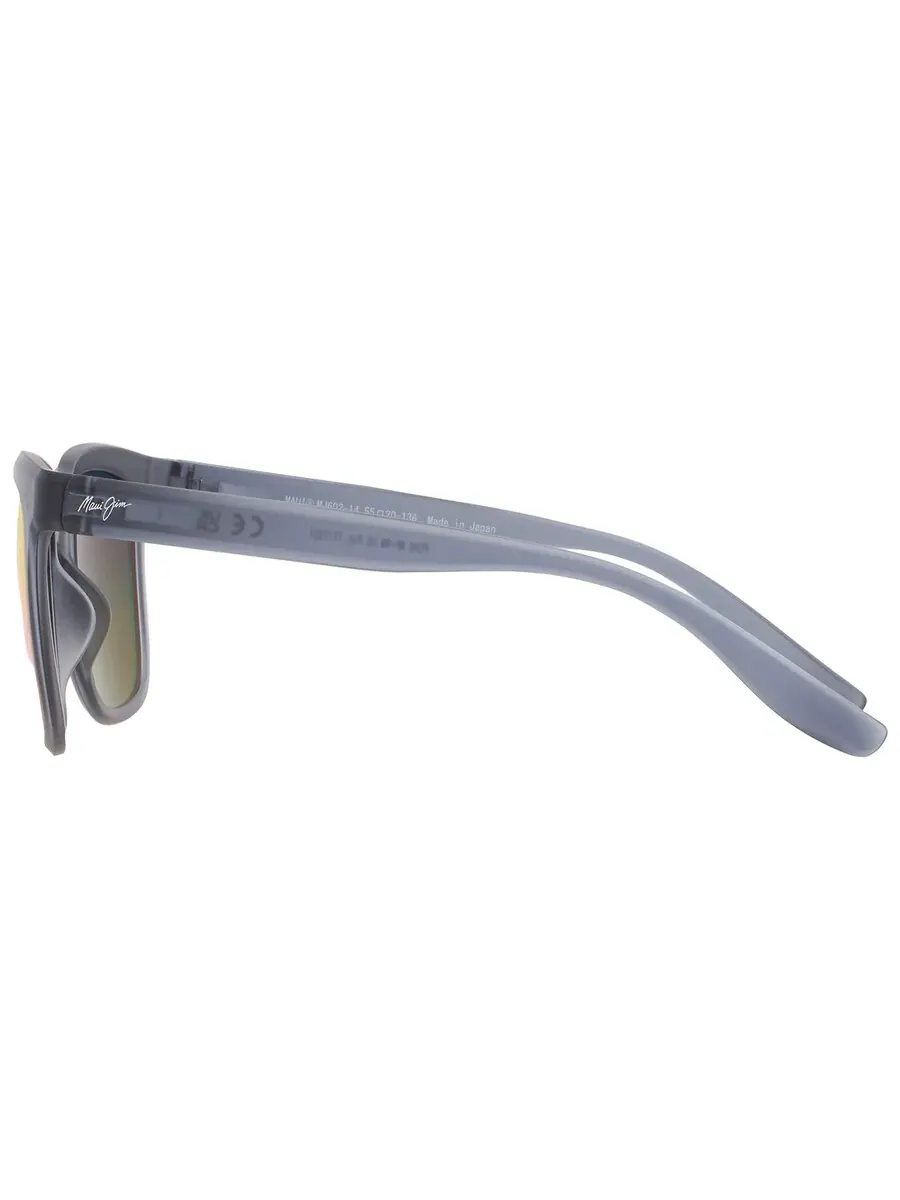 Солнцезащитные очки унисекс Maui Jim Pehu Hawaii Lava Square RM602-14 55 — изображение 5 из 5, серый