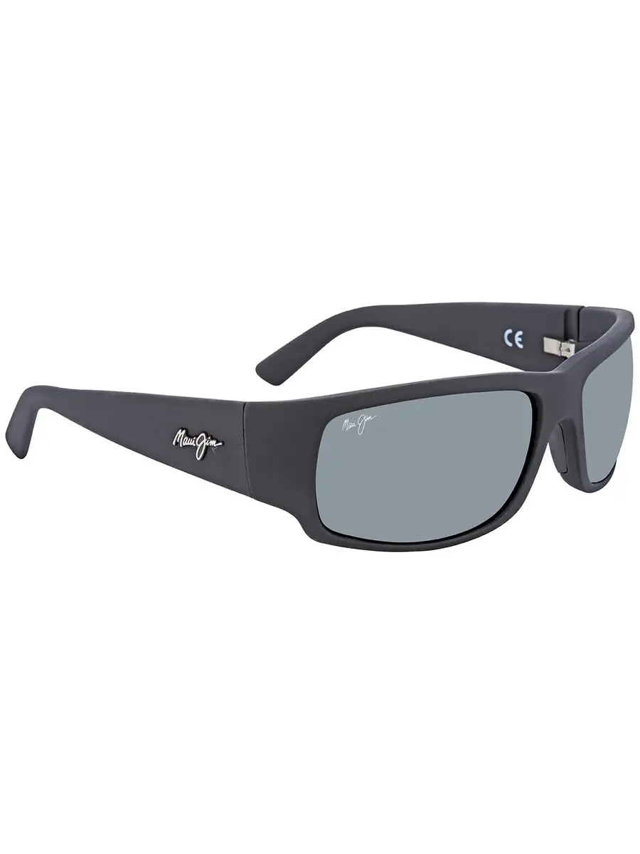 Солнцезащитные очки Maui Jim World Cup Neutral Grey Wrap для мужчин 266-02MR 64 — изображение 3 из 4, черный