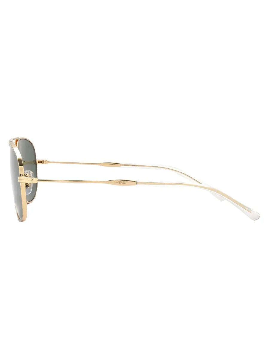 Солнцезащитные очки Ray Ban Bain Bridge Green Pilot унисекс RB3735 001/31 57 Ray-Ban — изображение 3 из 5, золотистый