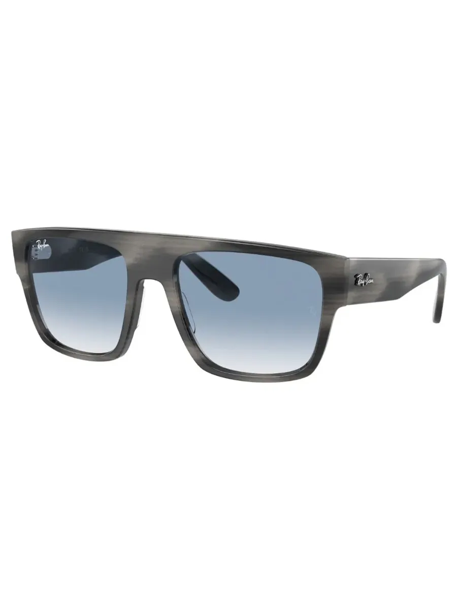 Солнцезащитные очки Ray Ban DRIFTER Blue Clear Gradient квадратной формы унисекс RB0360S 14043F 57