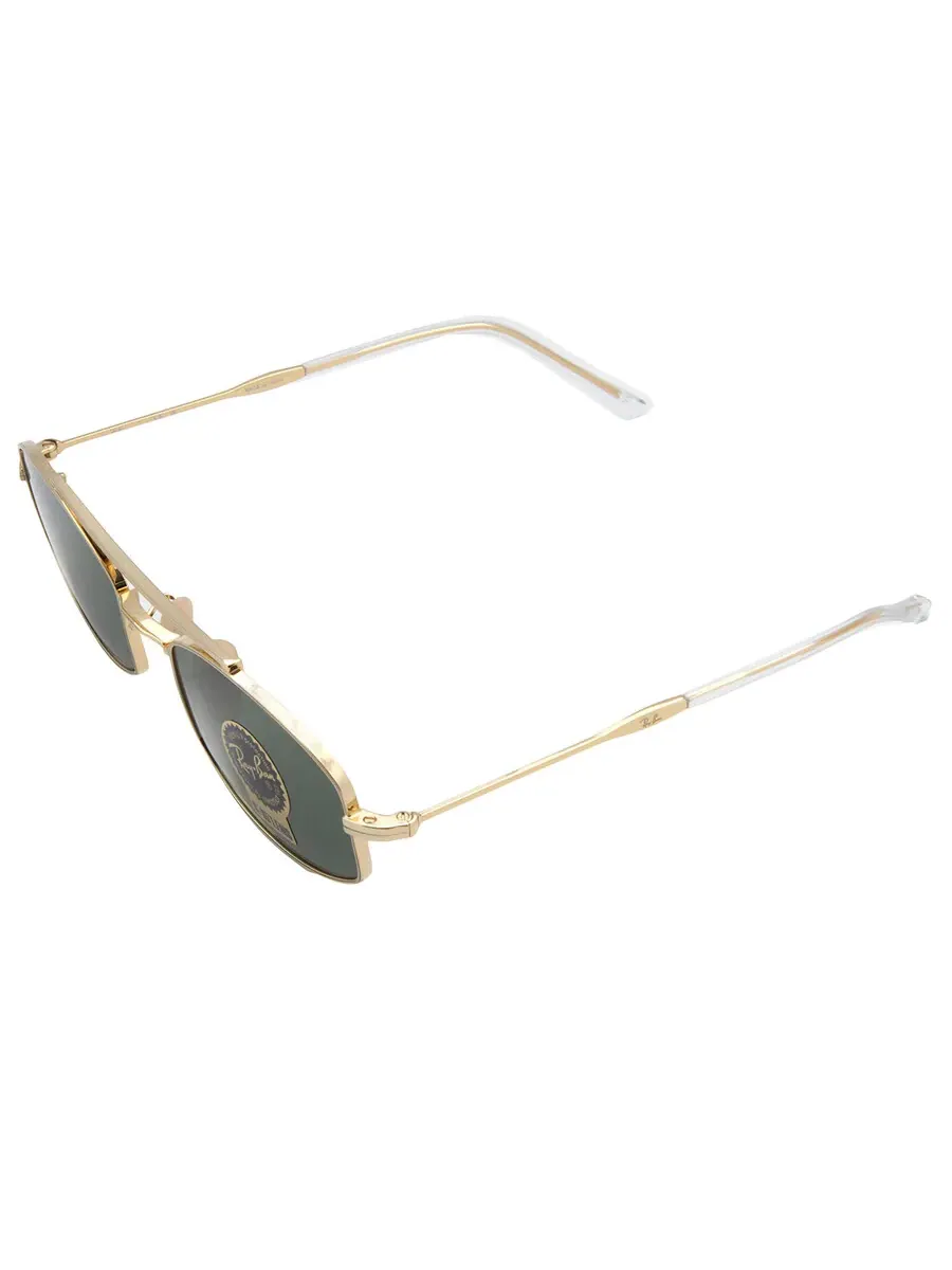 Солнцезащитные очки Ray Ban G-15 Green Oval Unisex RB3719 001/31 51 Ray-Ban — изображение 5 из 6, золотистый