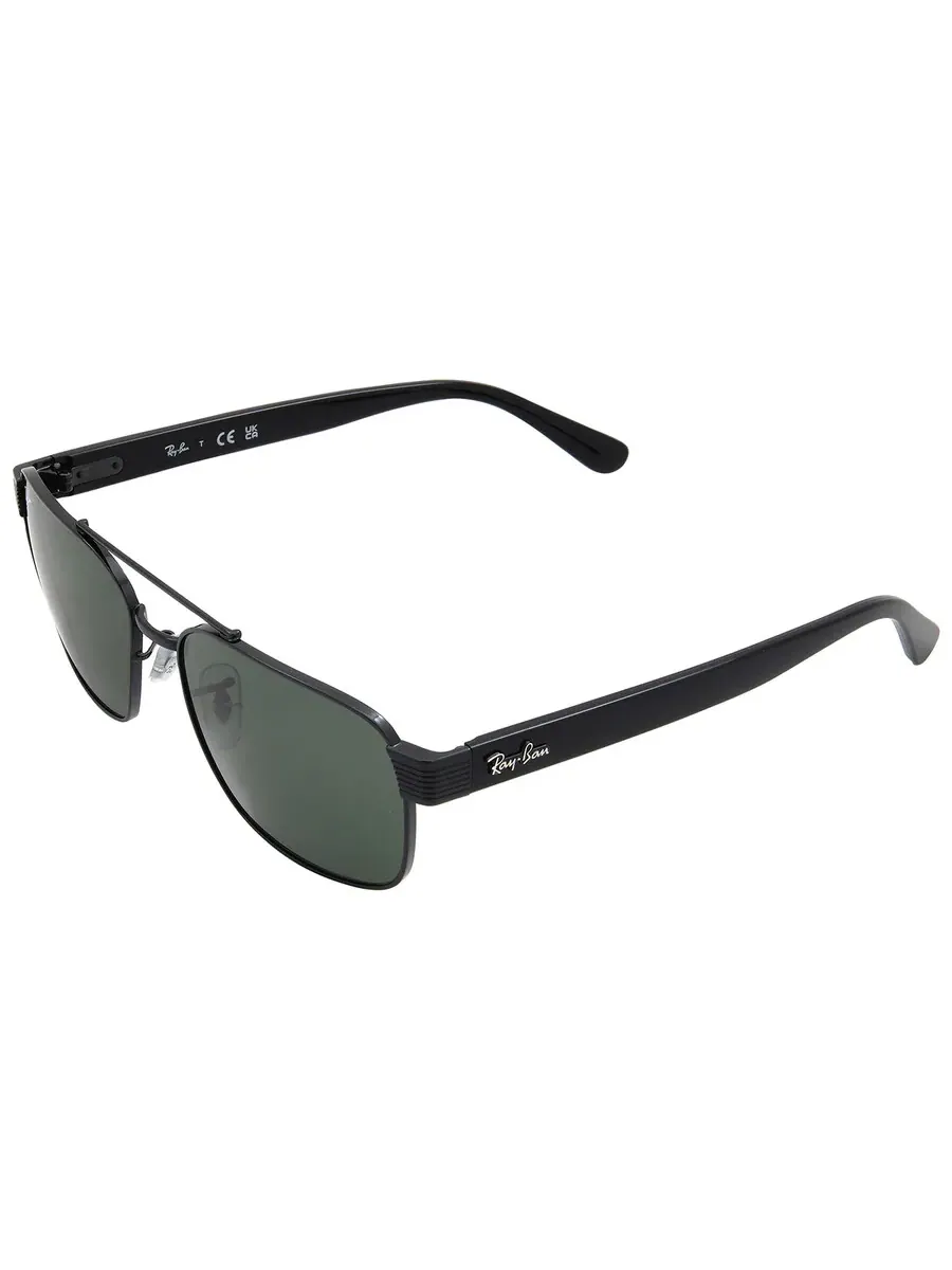 Солнцезащитные очки Ray Ban G-15 Green прямоугольные унисекс RB3751 002/31 58 Ray-Ban — изображение 4 из 5, черный
