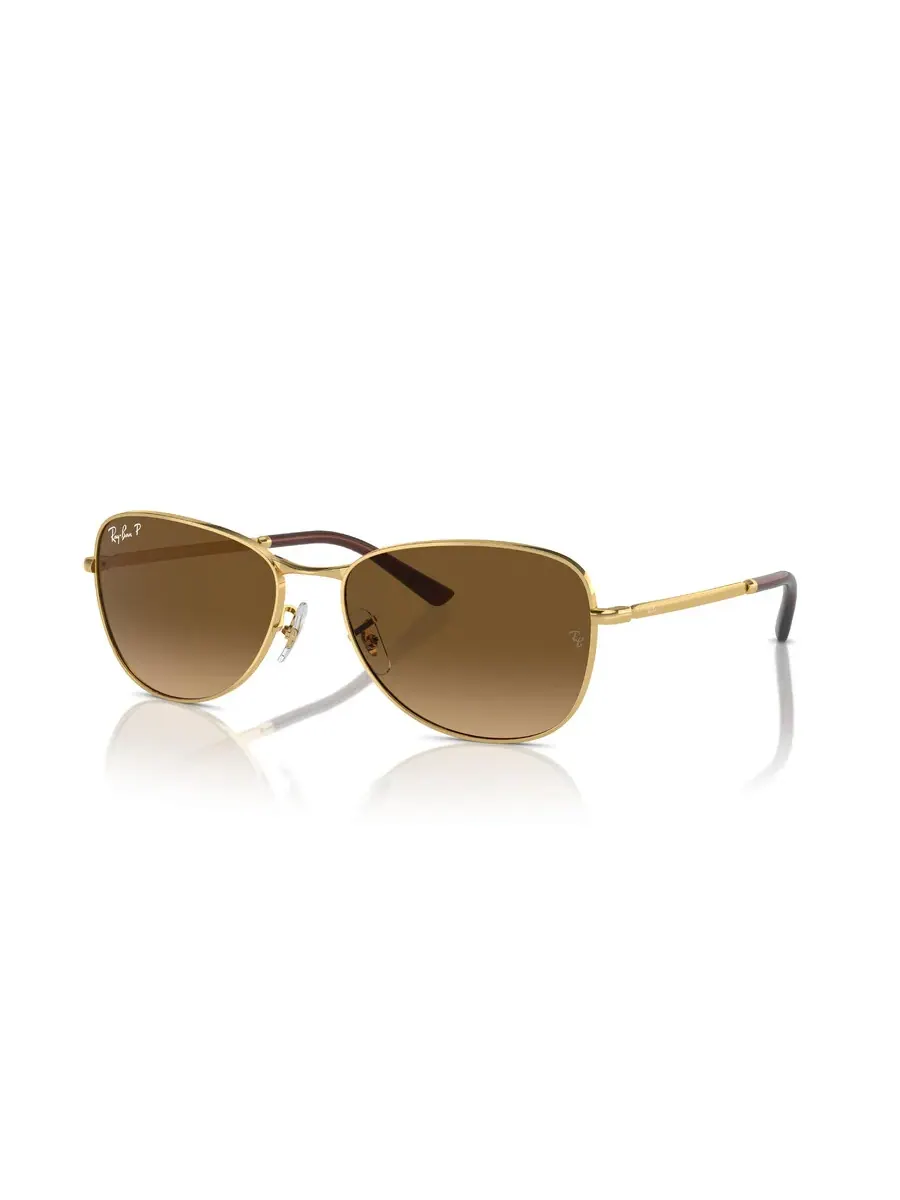 Солнцезащитные очки Ray Ban Polarized Brown Gradient Pilot RB3733 001/M2 59 Ray-Ban