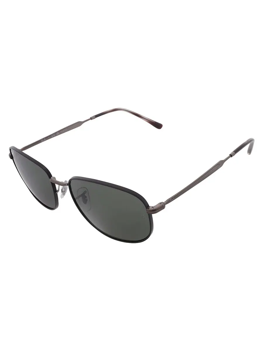 Солнцезащитные очки Ray Ban Polarized Green Square унисекс RB3754 927458 60 Ray-Ban — изображение 3 из 5, черный