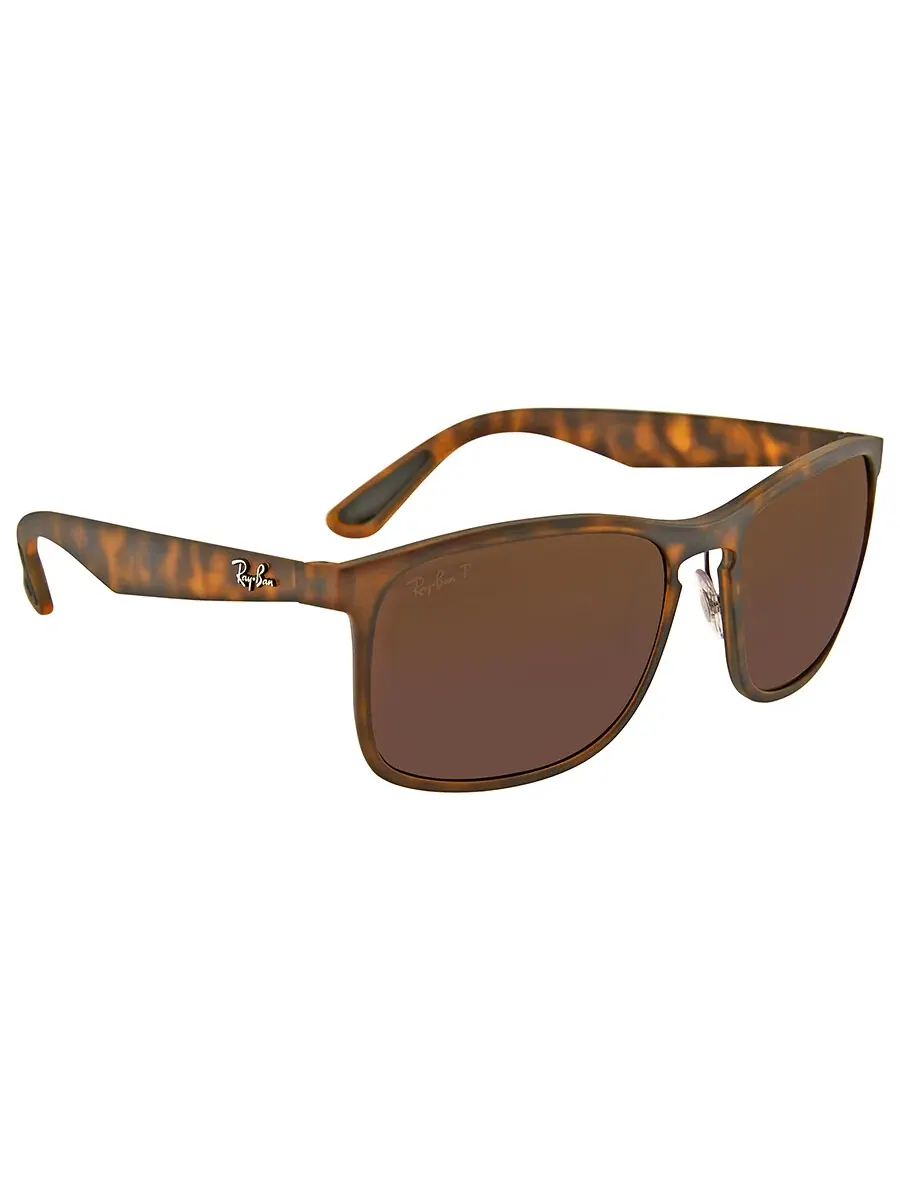 Солнцезащитные очки Ray Ban Polarized Purple Mirror Chromance квадратной формы унисекс RB4264 — изображение 3 из 4