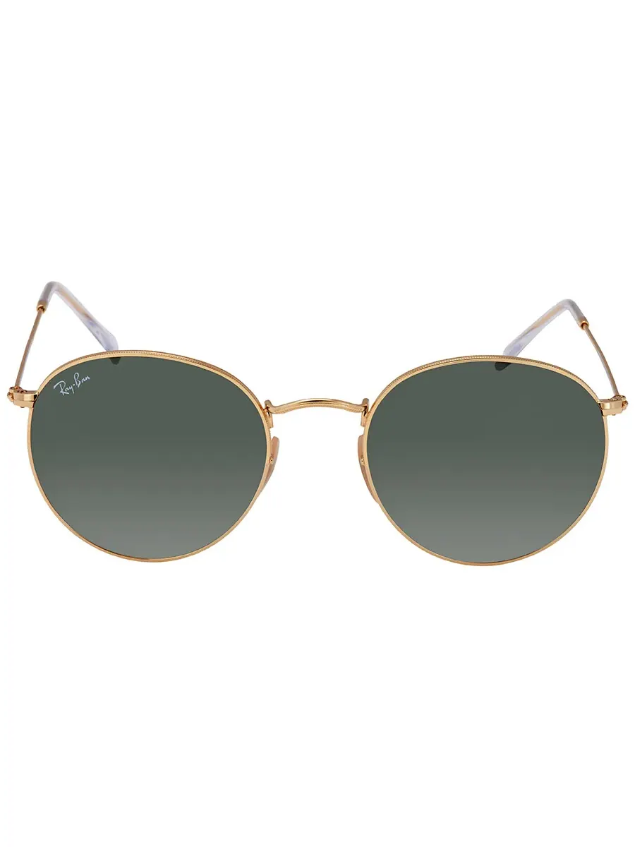 Солнцезащитные очки Ray Ban с круглыми плоскими линзами зеленого цвета Classic G-15 унисекс RB3447N