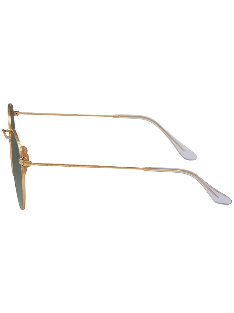 Солнцезащитные очки Ray Ban с круглыми плоскими линзами зеленого цвета Classic G-15 унисекс RB3447N — изображение 3 из 4