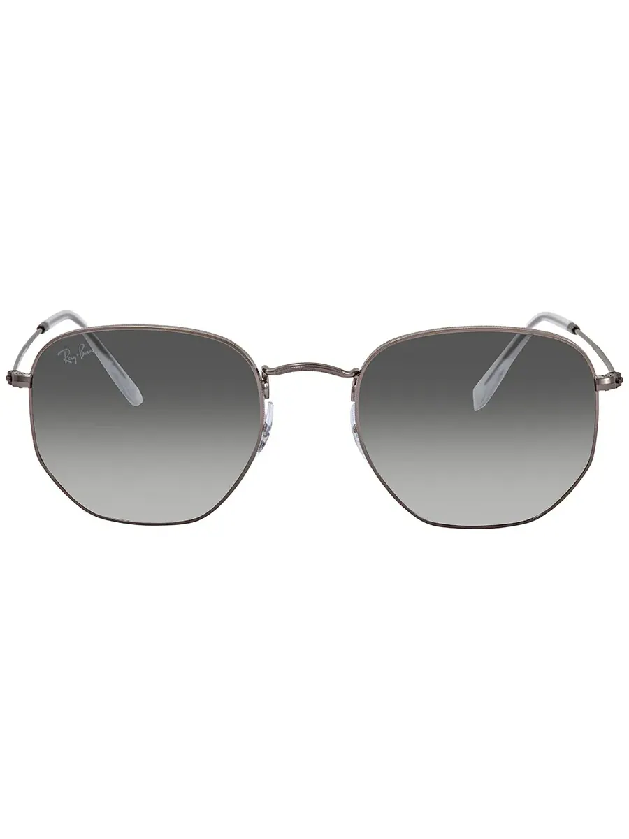 Солнцезащитные очки Ray Ban с шестиугольными плоскими линзами и серым градиентом, унисекс, RB3548N