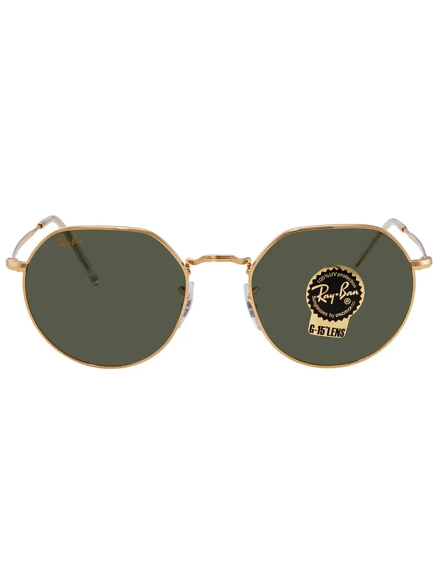 Солнцезащитные очки Ray Ban Jack Green Geometric унисекс RB3565 919631 53 Ray-Ban