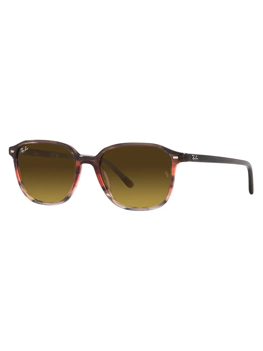 Солнцезащитные очки Ray Ban LEONARD Brown Gradient Square унисекс RB2193 138085 53 Ray-Ban