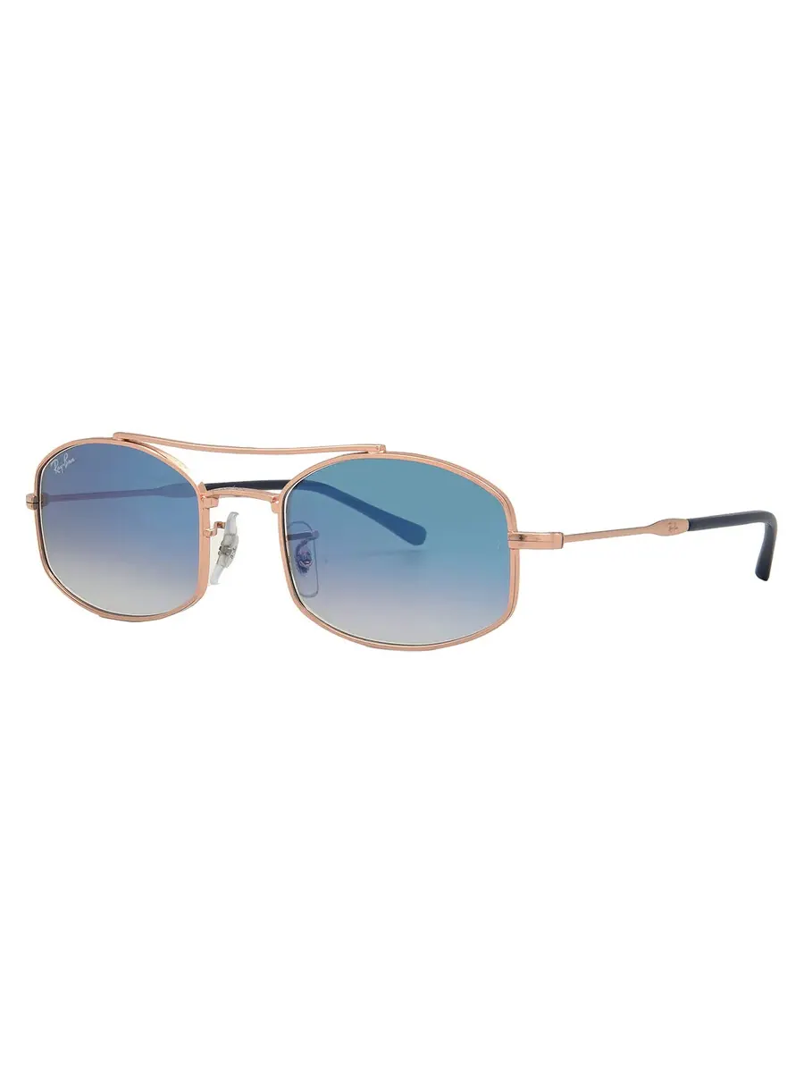 Солнцезащитные очки Ray Ban Light Blue Gradient Oval унисекс RB3719 92623F 51 Ray-Ban — изображение 3 из 6