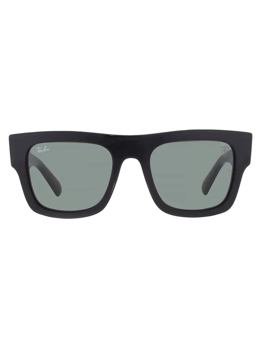 Солнцезащитные очки Ray Ban Scuderia Ferrari темно-зеленого цвета, квадратной формы, унисекс