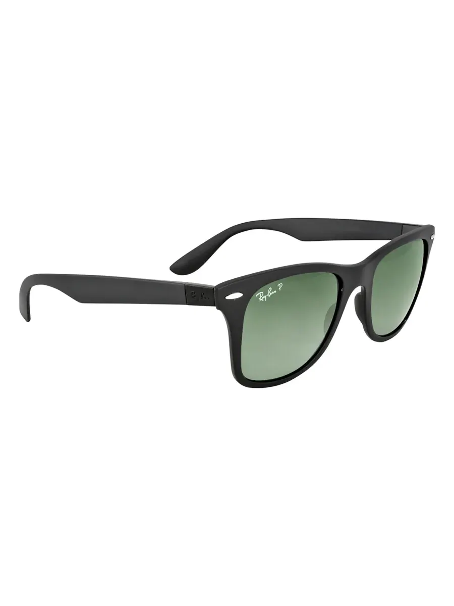 Солнцезащитные очки Ray Ban Wayfarer Liteforce Polarized Green Classic G-15 квадратные унисекс — изображение 2 из 4, зеленый