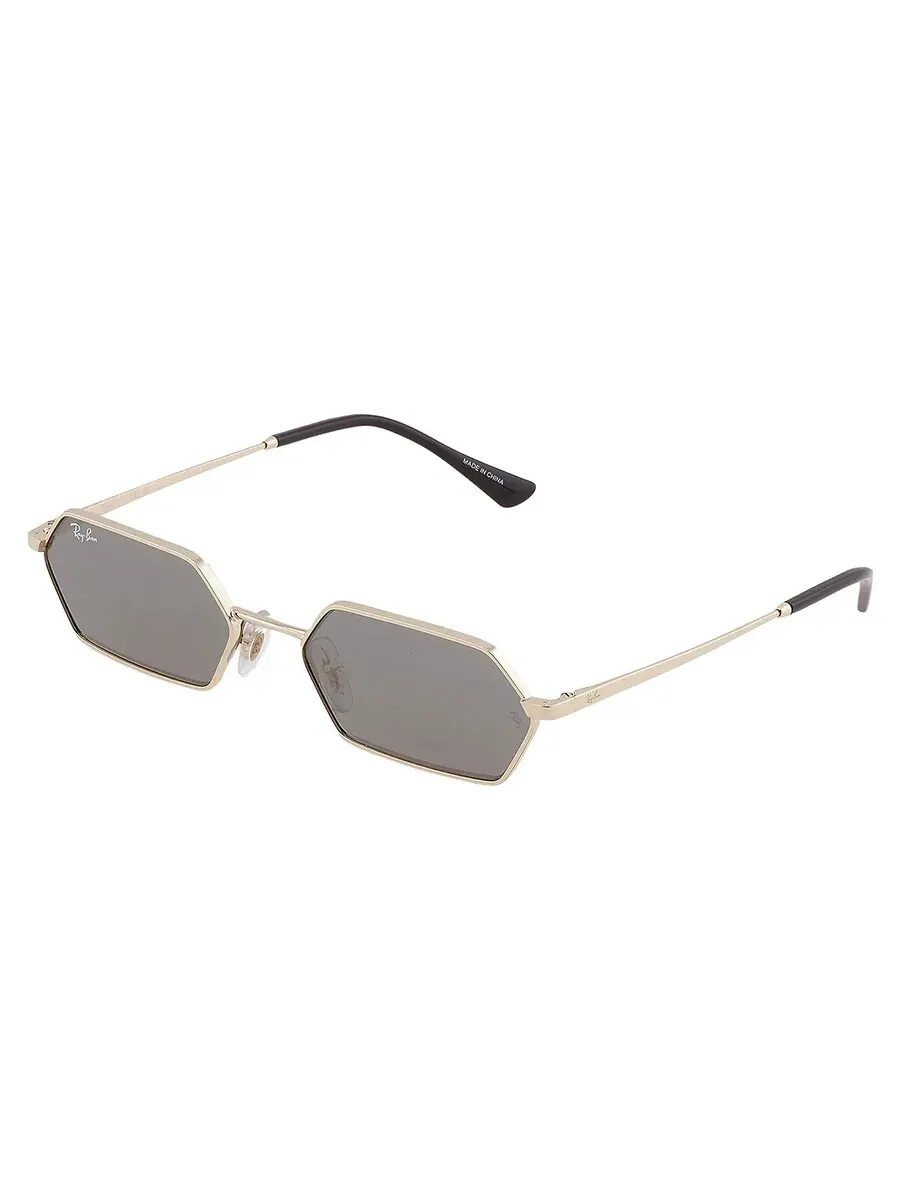 Солнцезащитные очки Ray Ban Yevi Dark Grey Mirror Hexagonal унисекс RB3728 92136V 55 Ray-Ban — изображение 4 из 6