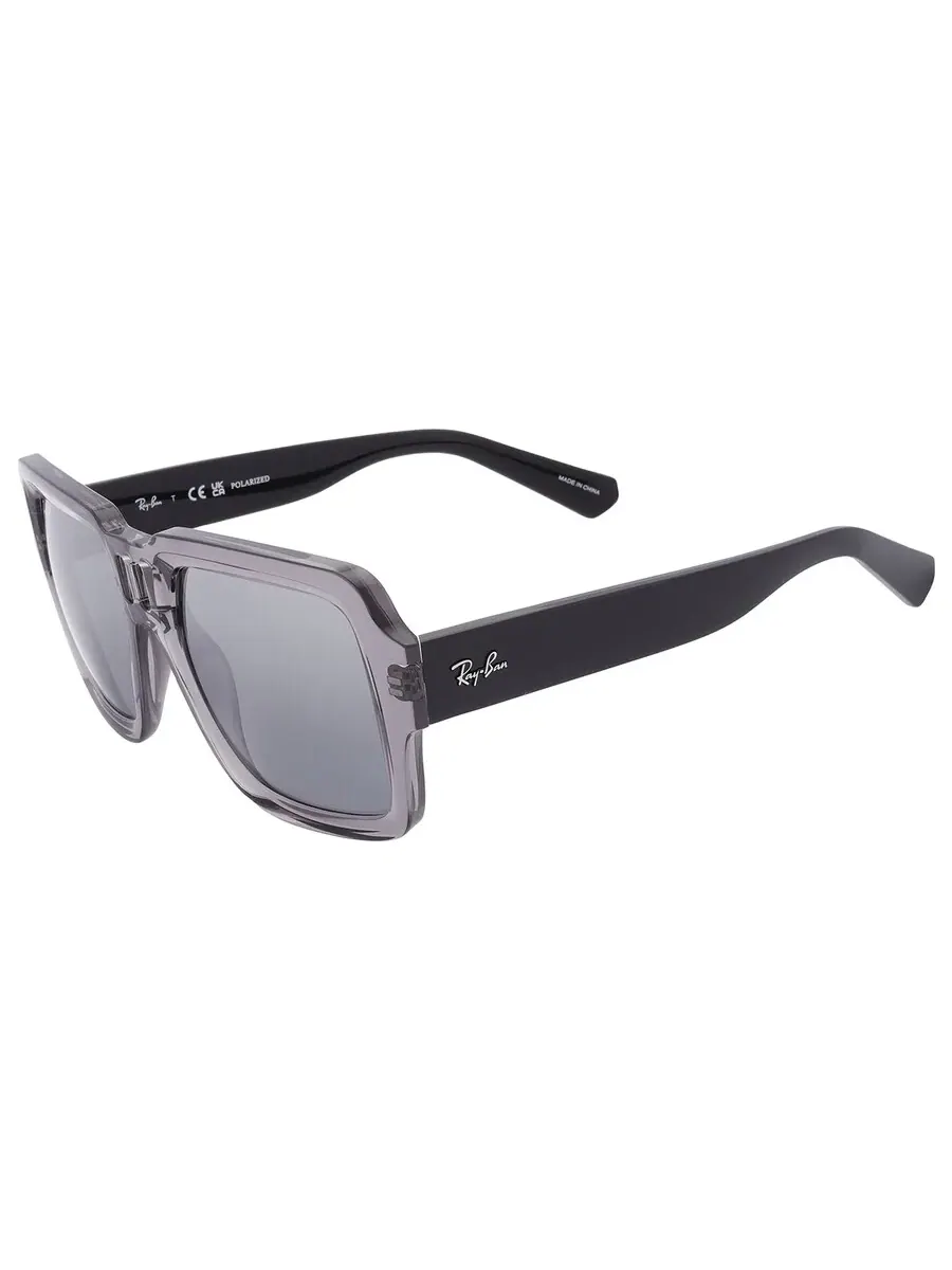 Солнцезащитные очки Ray Ban Magellan Bio Based поляризованные серые с зеркальным градиентом — изображение 4 из 6, серый