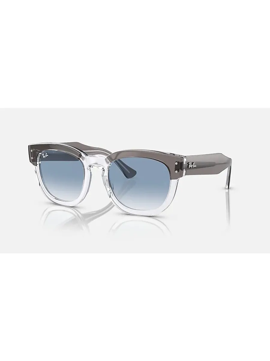 Солнцезащитные очки Ray Ban Mega Hawkeye синие градиентные квадратные унисекс RB0298S 13553F 53