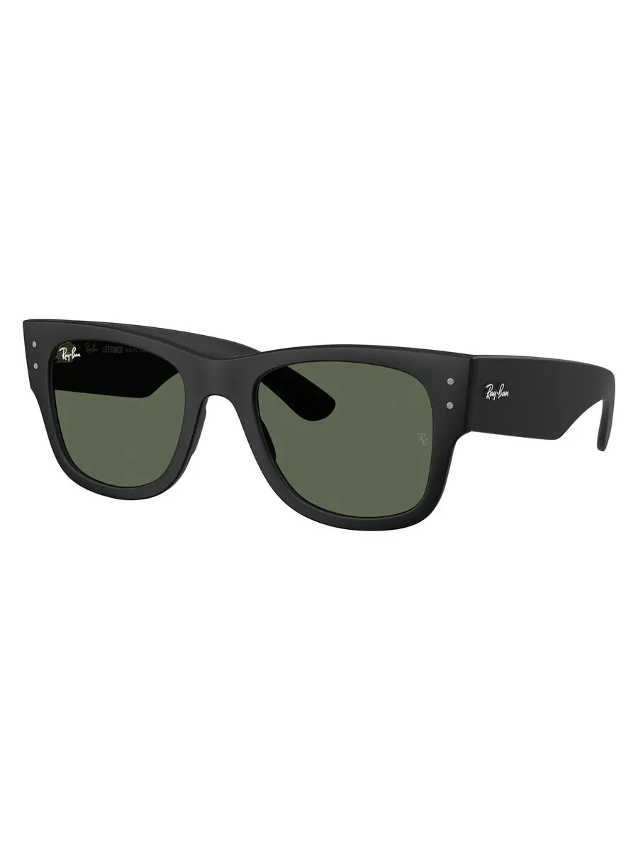 Солнцезащитные очки Ray Ban MEGA WAYFARER LITEFORCE темно-зеленого цвета для спорта унисекс RB4840S