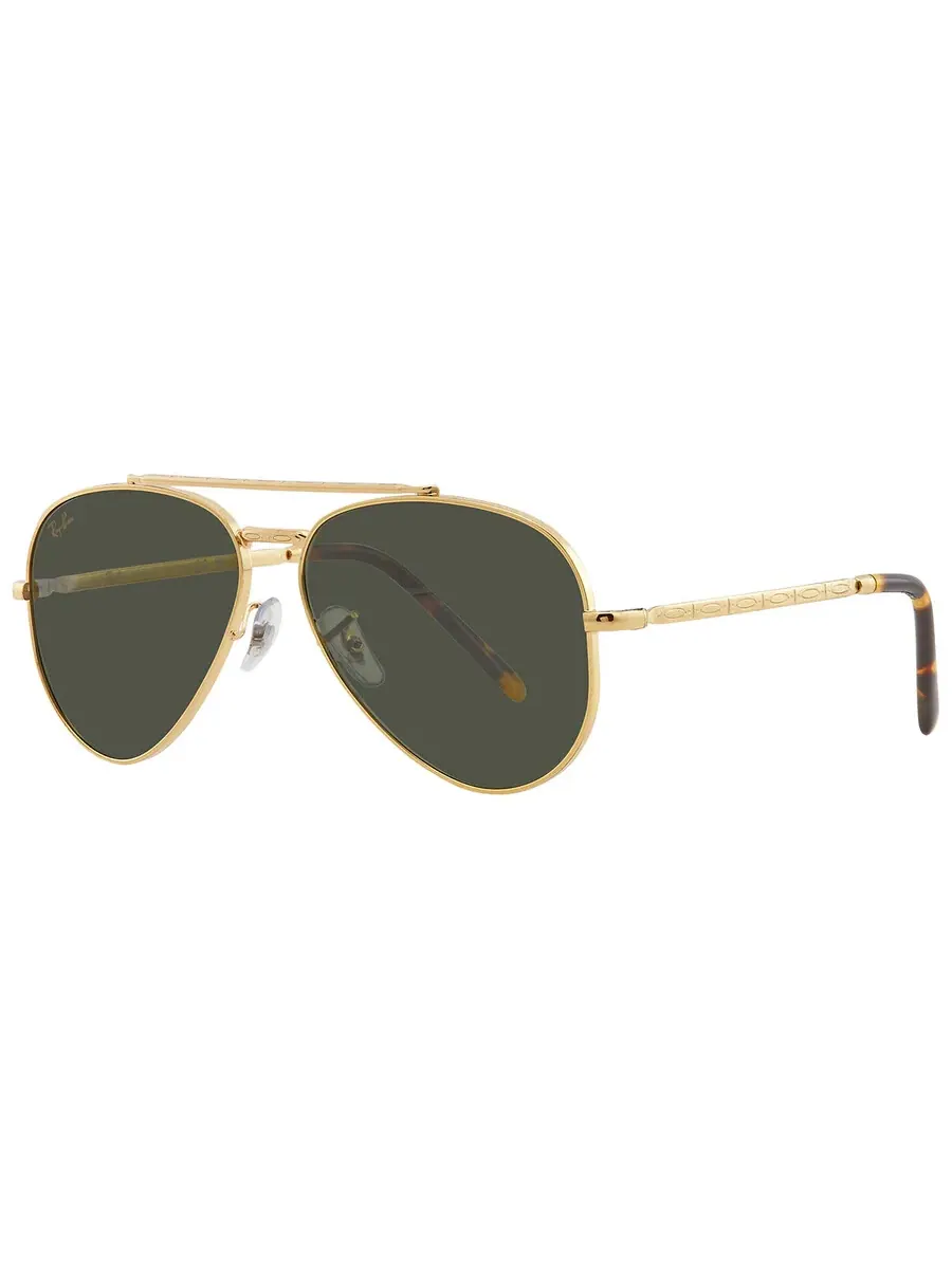 Солнцезащитные очки Ray Ban New Aviator Green Aviator унисекс RB3625 919631 58 Ray-Ban — изображение 2 из 5, золотистый