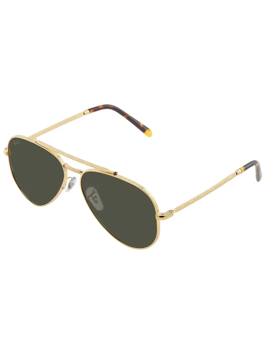 Солнцезащитные очки Ray Ban New Aviator Green Aviator унисекс RB3625 919631 58 Ray-Ban — изображение 3 из 5, золотистый