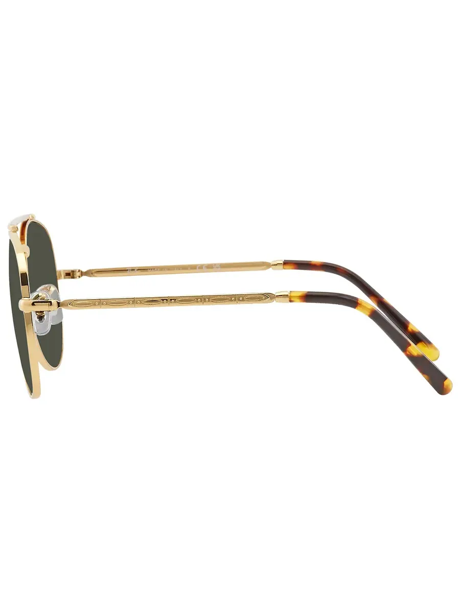 Солнцезащитные очки Ray Ban New Aviator Green Aviator унисекс RB3625 919631 58 Ray-Ban — изображение 4 из 5, золотистый