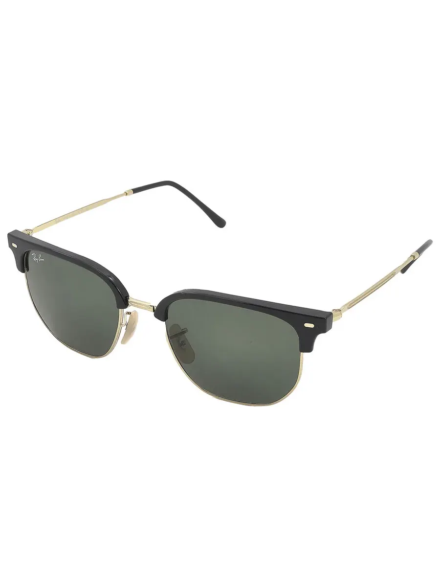 Солнцезащитные очки Ray Ban New Clubmaster Green унисекс RB4416 601/31 53 Ray-Ban — изображение 4 из 6, черный