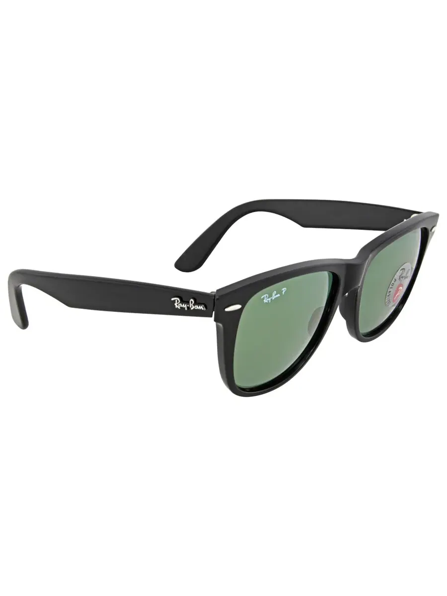 Солнцезащитные очки Ray Ban Original Wayfarer Classic Polarized Green Classic G-15 унисекс RB2140 — изображение 2 из 4